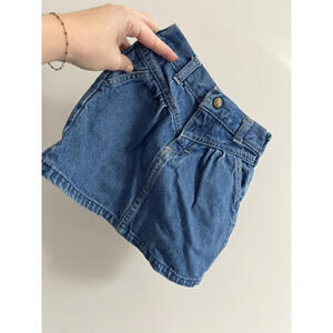 Vintage OshKosh B'Gosh Denim Skirt, Made in USA, 100% Cotton